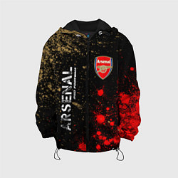 Куртка с капюшоном детская АРСЕНАЛ Arsenal Pro Football Краска, цвет: 3D-черный