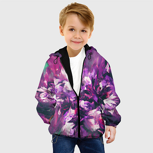 Детская куртка Wild flowers / 3D-Черный – фото 4