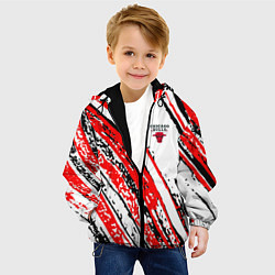 Куртка с капюшоном детская CHICAGO BULLS ЧИКАГО БУЛЛС, цвет: 3D-черный — фото 2