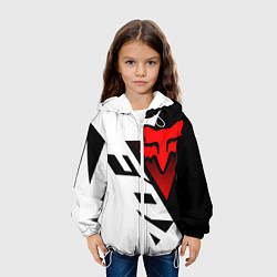 Куртка с капюшоном детская MOTO FOX - Мотокросс, цвет: 3D-белый — фото 2
