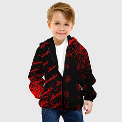 Куртка с капюшоном детская LAMBORGHINI Арт Паттерны, цвет: 3D-черный — фото 2