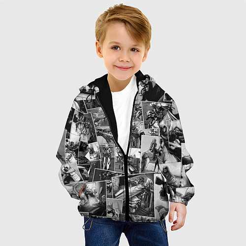 Детская куртка Assasins creed comix / 3D-Черный – фото 4