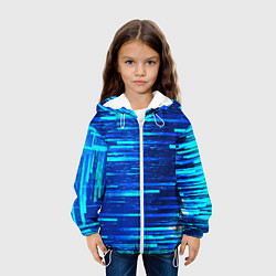 Куртка с капюшоном детская BLUE STRIPES, цвет: 3D-белый — фото 2