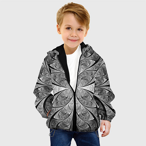 Детская куртка Надёжная листовая броня Reliable sheet armor / 3D-Черный – фото 4