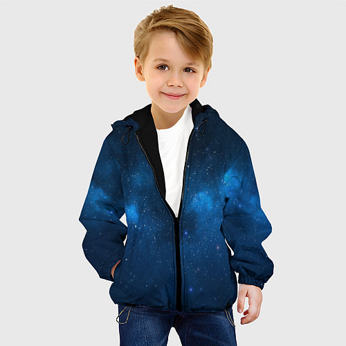 Детская куртка Космическая ночь / 3D-Черный – фото 4
