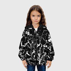 Куртка с капюшоном детская Музыкальное древо, цвет: 3D-черный — фото 2