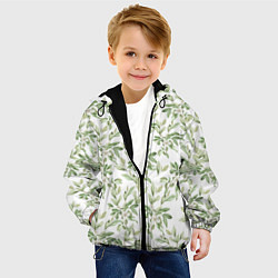 Куртка с капюшоном детская Цветы Магнолии, цвет: 3D-черный — фото 2