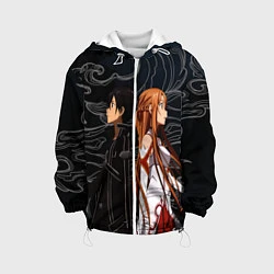 Куртка с капюшоном детская Кирито и Асуна - Sword Art Online, цвет: 3D-белый