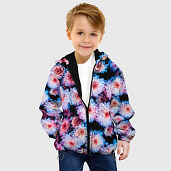 Куртка с капюшоном детская My Flowers, цвет: 3D-черный — фото 2