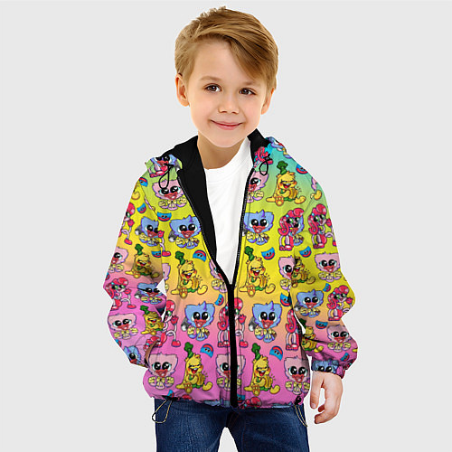 Детская куртка POPPY PLAYTIME МИЛЫЕ ПЕРСОНАЖИ / 3D-Черный – фото 4