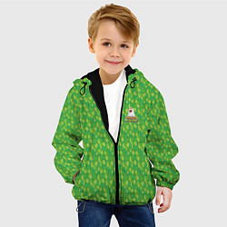 Куртка с капюшоном детская My singing monsters листва, цвет: 3D-черный — фото 2