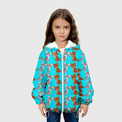 Куртка с капюшоном детская CURIOUS KITTENS, цвет: 3D-белый — фото 2