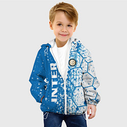 Куртка с капюшоном детская Inter соты, цвет: 3D-белый — фото 2