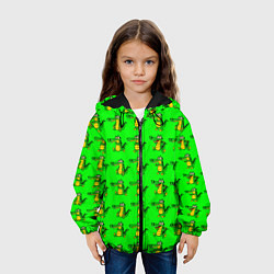 Куртка с капюшоном детская EMOTIONAL CROCODILES, цвет: 3D-черный — фото 2