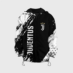 Куртка с капюшоном детская Fc juventus фс ювентус, цвет: 3D-черный