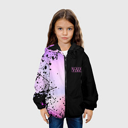 Куртка с капюшоном детская BLACKPINK HALF COLORS, цвет: 3D-черный — фото 2