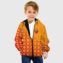 Куртка с капюшоном детская Рома соты, цвет: 3D-черный — фото 2