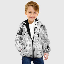 Куртка с капюшоном детская Tokyo Revengers паттерн, цвет: 3D-черный — фото 2