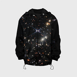 Куртка с капюшоном детская Новое изображение ранней вселенной от Джеймса Уэбб, цвет: 3D-черный