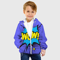 Куртка с капюшоном детская POP ART - стрикеры WOWWTF, цвет: 3D-белый — фото 2