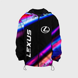 Куртка с капюшоном детская Lexus Speed Lights, цвет: 3D-черный