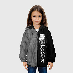 Куртка с капюшоном детская ТОКИЙСКИЕ МСТИТЕЛИ - ЯПОНСКИЙ ОРНАМЕНТ, цвет: 3D-черный — фото 2