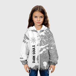 Куртка с капюшоном детская Dark Souls Glitch - на светлом фоне, цвет: 3D-белый — фото 2