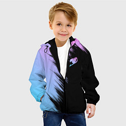 Куртка с капюшоном детская Хвост феи - neon, цвет: 3D-черный — фото 2