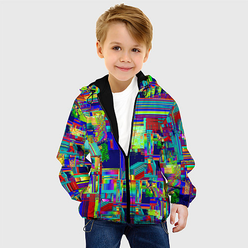 Детская куртка Vanguard fractal pattern / 3D-Черный – фото 4