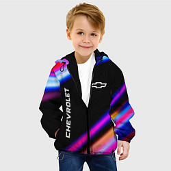 Куртка с капюшоном детская Chevrolet speed lights, цвет: 3D-черный — фото 2