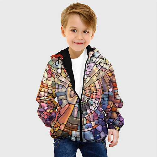 Детская куртка Объёмный витраж / 3D-Черный – фото 4