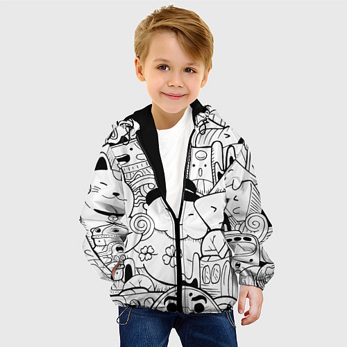 Детская куртка ЯПОНСКИЕ ШТУЧКИ / 3D-Черный – фото 4