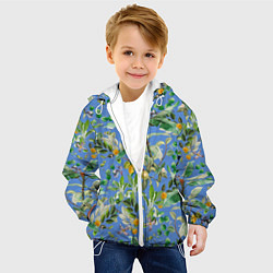 Куртка с капюшоном детская Летний Фруктовый Сад С Цветами, цвет: 3D-белый — фото 2