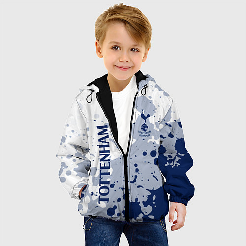 Детская куртка Tottenham hotspur Брызги красок / 3D-Черный – фото 4