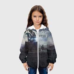 Куртка с капюшоном детская STALKER Герб СССР В Припяти, цвет: 3D-белый — фото 2