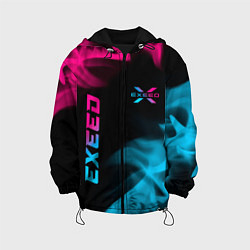 Детская куртка Exeed - neon gradient: символ и надпись вертикальн