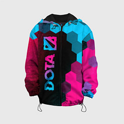 Куртка с капюшоном детская Dota - neon gradient: по-вертикали, цвет: 3D-черный