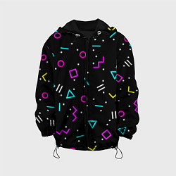 Детская куртка Colored neon geometric shapes