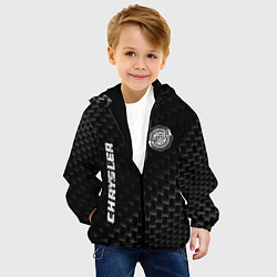 Куртка с капюшоном детская Chrysler карбоновый фон, цвет: 3D-черный — фото 2