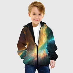 Куртка с капюшоном детская Крыло звезды, цвет: 3D-черный — фото 2