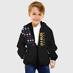 Куртка с капюшоном детская 01 RUS Адыгея, цвет: 3D-черный — фото 2