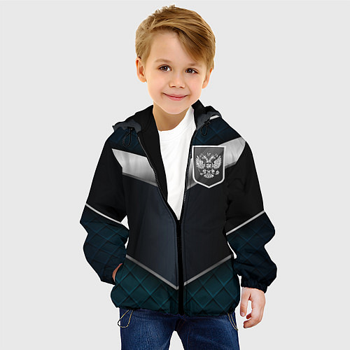 Детская куртка Silver Russia / 3D-Черный – фото 4