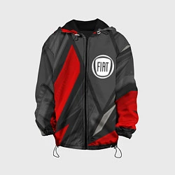 Куртка с капюшоном детская Fiat sports racing, цвет: 3D-черный