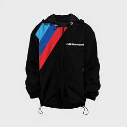 Куртка с капюшоном детская BMW Motosport - Три линии, цвет: 3D-черный