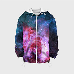 Куртка с капюшоном детская Астрономия - вселенная, цвет: 3D-белый