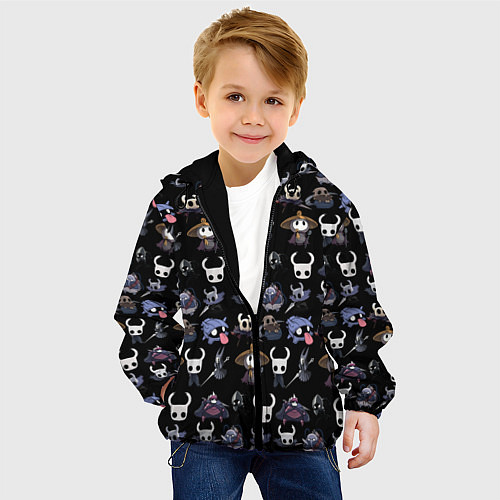 Детская куртка Hollow Knight characters / 3D-Черный – фото 4