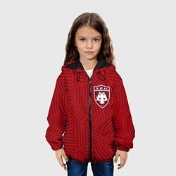 Куртка с капюшоном детская AEK Athens отпечатки, цвет: 3D-черный — фото 2