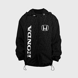 Куртка с капюшоном детская Honda карбон, цвет: 3D-черный