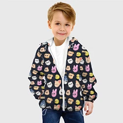 Куртка с капюшоном детская Skzoo pattern, цвет: 3D-белый — фото 2