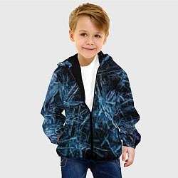 Куртка с капюшоном детская Ледяная планета, цвет: 3D-черный — фото 2